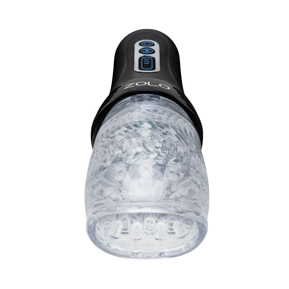 Zolo The Original Gawk Gawk - USB Rechargeable Vibrating, Rotating & Thrusting Masturbator with textured interior.