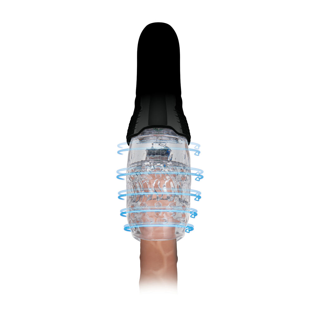 Zolo The Original Gawk Gawk -  USB Rechargeable Vibrating, Rotating & Thrusting Masturbator showing detailed design.