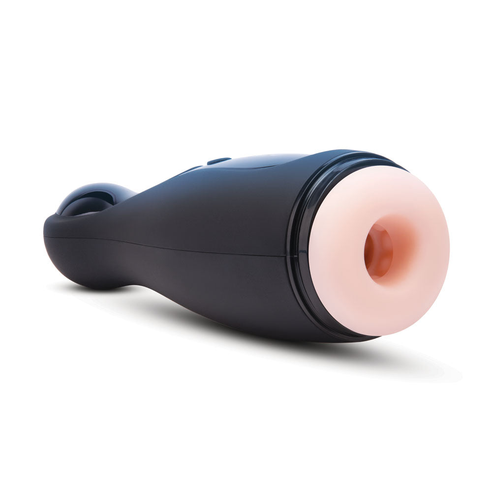 Zolo Blowpin - USB Rechargeable Auto Sucking and Vibrating Masturbator, sleek design with realistic internal canal.