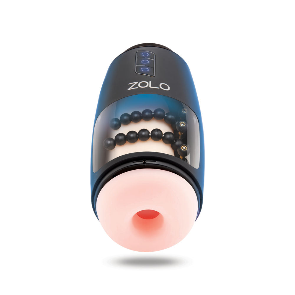 Zolo Upstroke -  USB Rechargeable Auto Thrusting Masturbator with stimulating beads and sleek design.