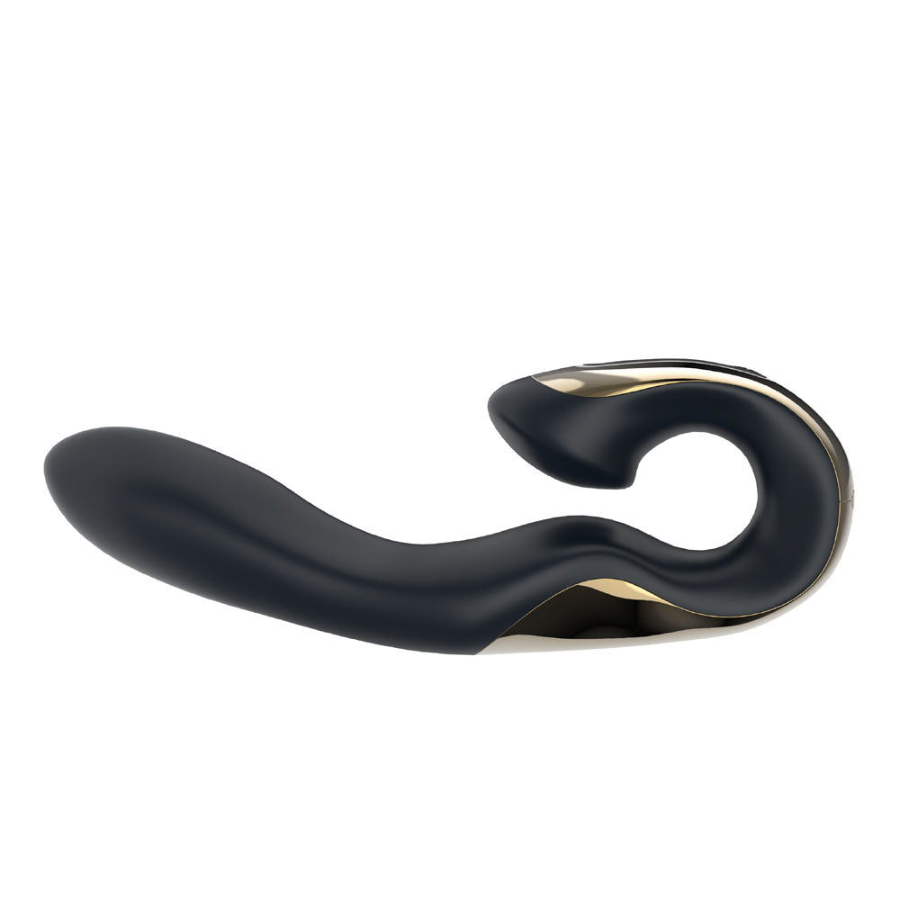 Zini Roae Special Edition - /Gold - /Gold 19.5 cm USB Rechargeable Vibrator on a white background.