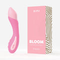 Zini Bloom - Cherry Blossom 18.2 cm USB Rechargeable Vibrator packaging and product image.