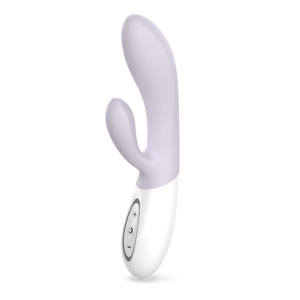 Zini Dew -  Hydrangea 20 cm USB Rechargeable Rabbit Vibrator in lavender color, featuring dual stimulation and adjustable settings.