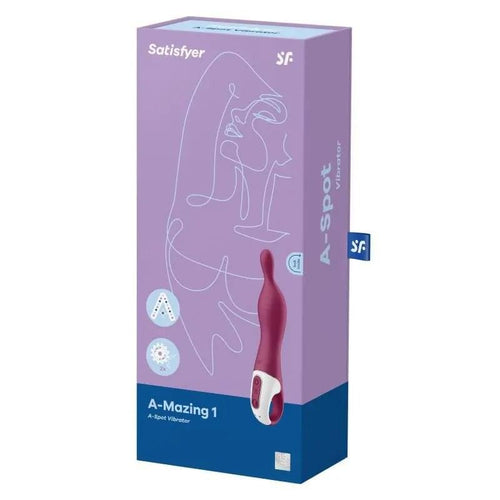 A-mazing 1 Vibrator Berry Satisfyer Discreet Intimate Essentials.