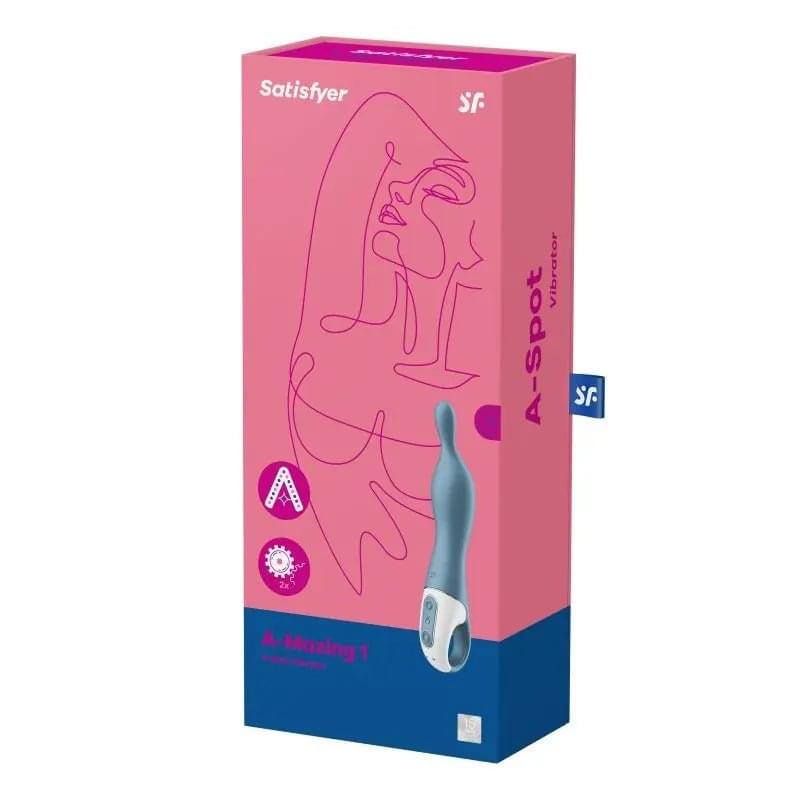 A-mazing 1 Vibrator Blue Satisfyer Discreet Intimate Essentials.