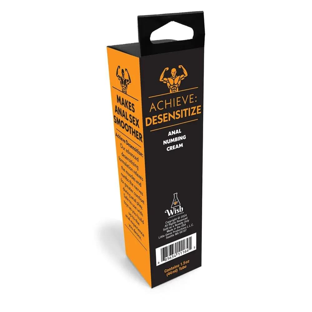 Achieve: Desensitize - Anal Numbing Cream - 44 ml Tube Little Genie Discreet Intimate Essentials.