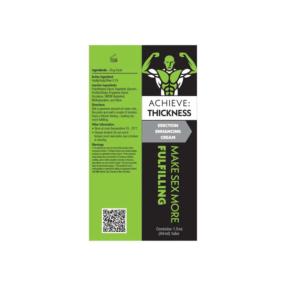 Achieve: Thickness - Erection Enhancing Cream for Men - 44 ml Little Genie Discreet Intimate Essentials.