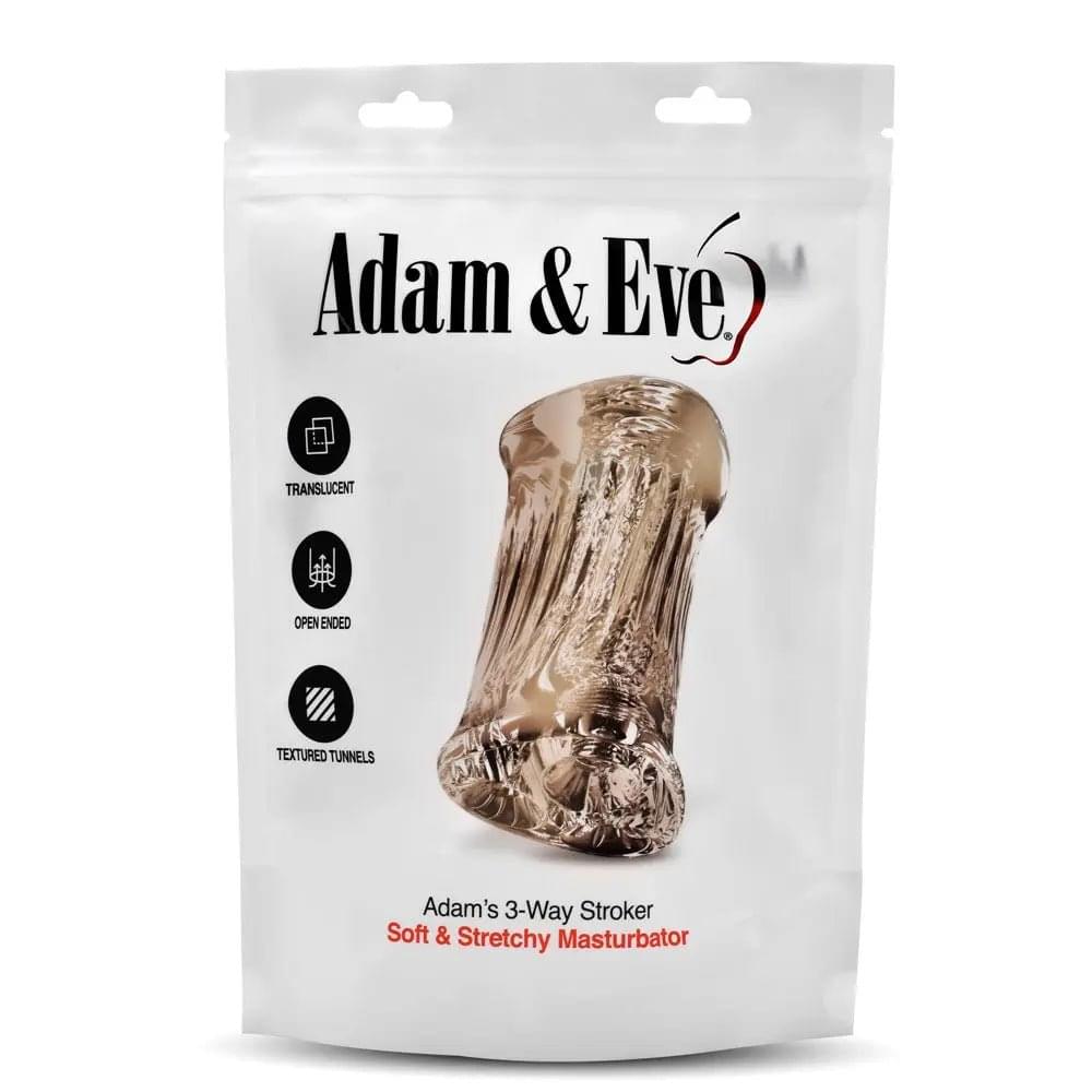 Adam & Eve Adam's 3-Way Stroker -  Triple Hole Stroker Adam & Eve Discreet Intimate Essentials.