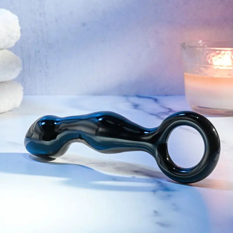 Shop affordable quality Adam & Eve ADAMS GLASS PROSTATE MASSAGER - Glass 16.6 cm Prostate Massager - Discreet Intimate Essentials - GLASS TOYS - Adam & Eve