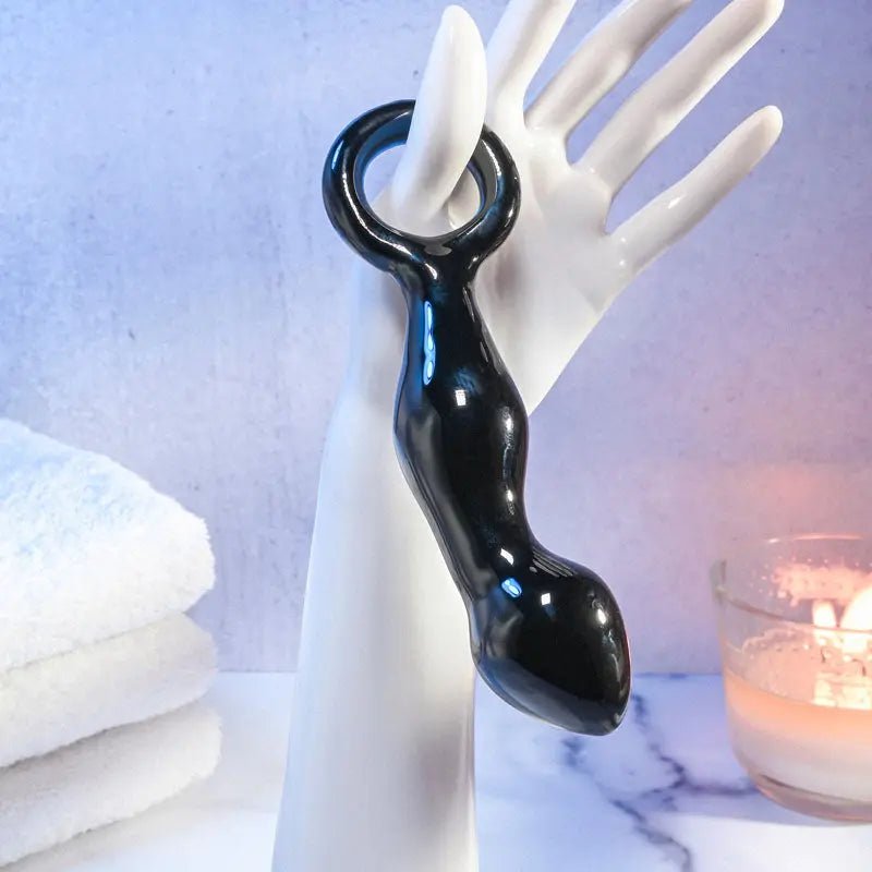 Shop affordable quality Adam & Eve ADAMS GLASS PROSTATE MASSAGER - Glass 16.6 cm Prostate Massager - Discreet Intimate Essentials - GLASS TOYS - Adam & Eve