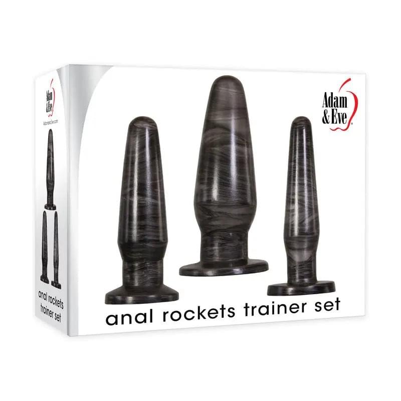 Adam & Eve ANAL ROCKETS TRAINER SET -  Butt Plugs - Set of 3 Sizes Adam & Eve Discreet Intimate Essentials.