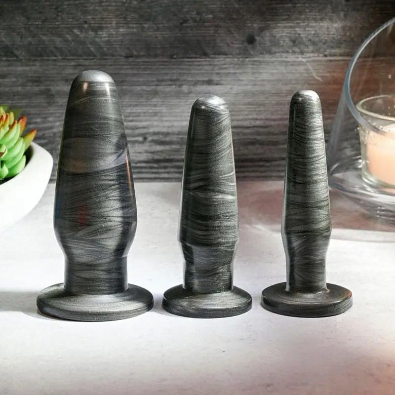 Adam & Eve ANAL ROCKETS TRAINER SET -  Butt Plugs - Set of 3 Sizes Adam & Eve Discreet Intimate Essentials.