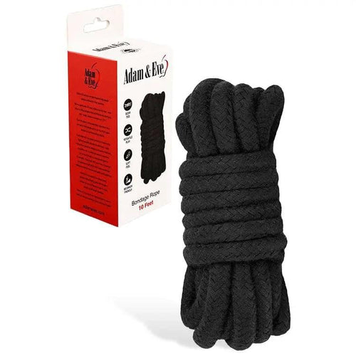 Adam & Eve BONDAGE ROPE - 3 metre (10 feet) -  Bondage Rope - 3 metre Length Adam & Eve Discreet Intimate Essentials.