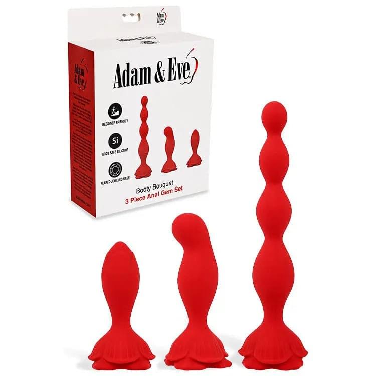 Adam & Eve BOOTY BOUQUET -  Anal Training Kit - Set of 3 Sizes Adam & Eve Discreet Intimate Essentials.