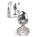 Adam & Eve Clear Gem Anal Plug - Medium - Metallic 8.2 cm Medium Butt Plug with Clear Gem Base Adam & Eve Discreet Intimate Essentials.