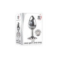 Adam & Eve Clear Gem Anal Plug - Small - Metallic 7.1 cm Small Butt Plug with Clear Gem Base Adam & Eve Discreet Intimate Essentials.