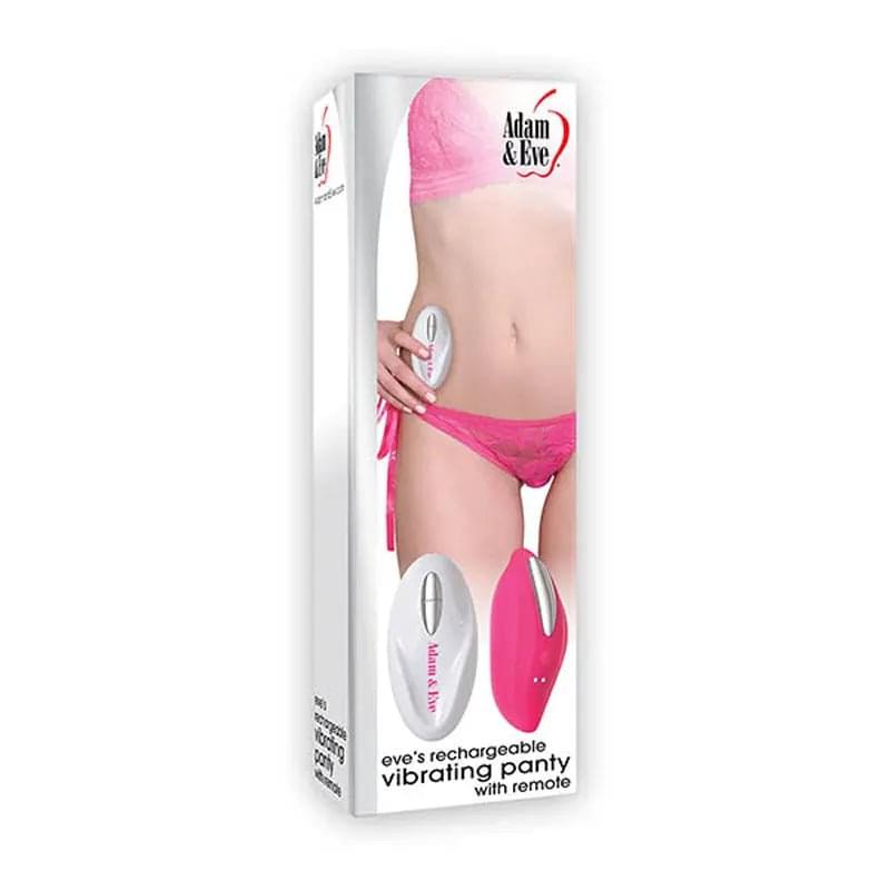 Adam & Eve Eve's Rechargeable Vibrating Panty With Remote -  Vibrating Panty with Remote Control Adam & Eve Discreet Intimate Essentials.