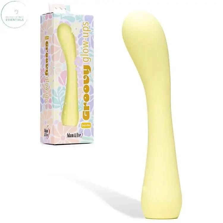 Adam & Eve GROOVY GLOW-UPS Bendie -  18.4 cm USB Rechargeable G-Spot Vibrator Adam & Eve Discreet Intimate Essentials.