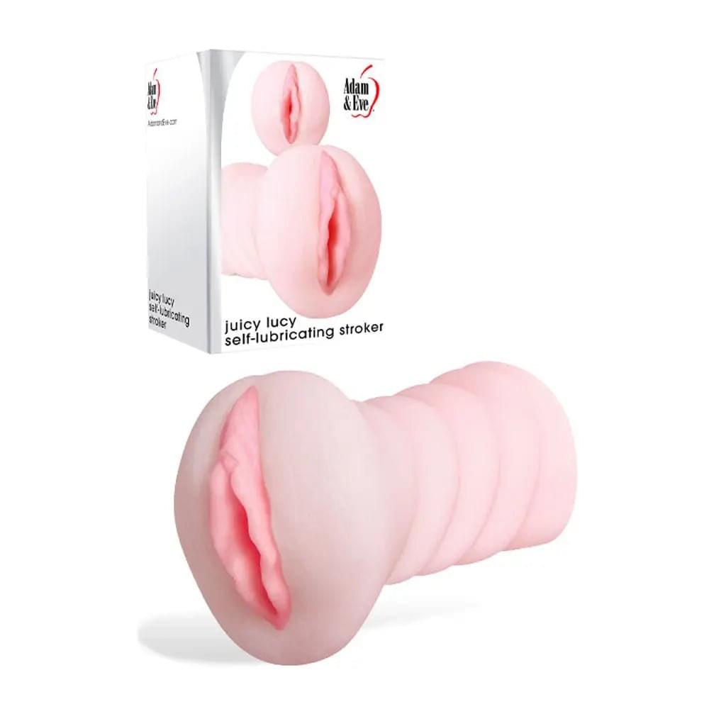 Adam & Eve JUICY LUCY -  Self Lubricating Vagina Stroker Adam & Eve Discreet Intimate Essentials.