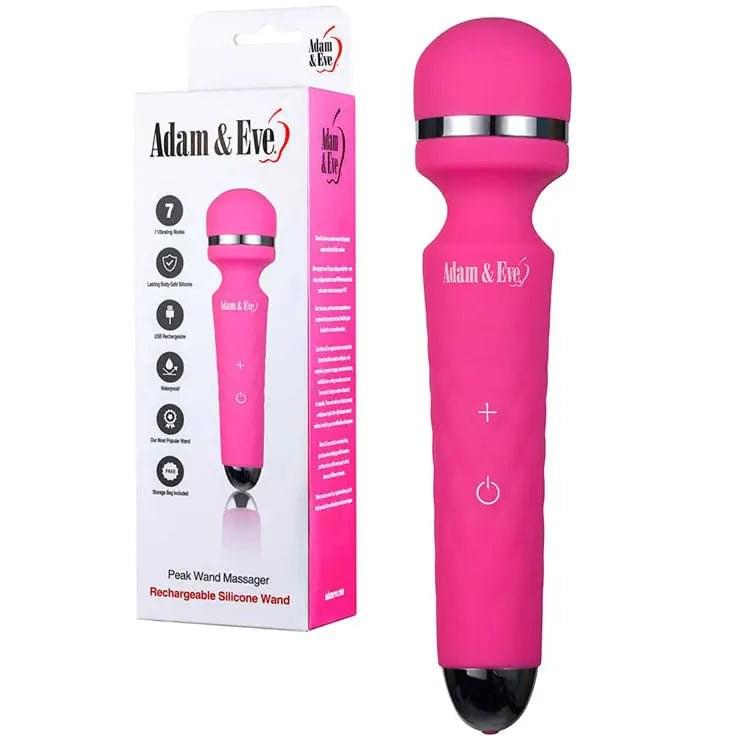 Adam & Eve Peak Wand Massager -  19.1 cm USB Rechargeable Massager Wand Adam & Eve Discreet Intimate Essentials.