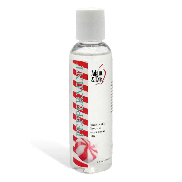 Adam & Eve PEPPERMINT Lubricant - Mint Flavoured Water Based Lubricant - 118 ml Bottle Adam & Eve Discreet Intimate Essentials.