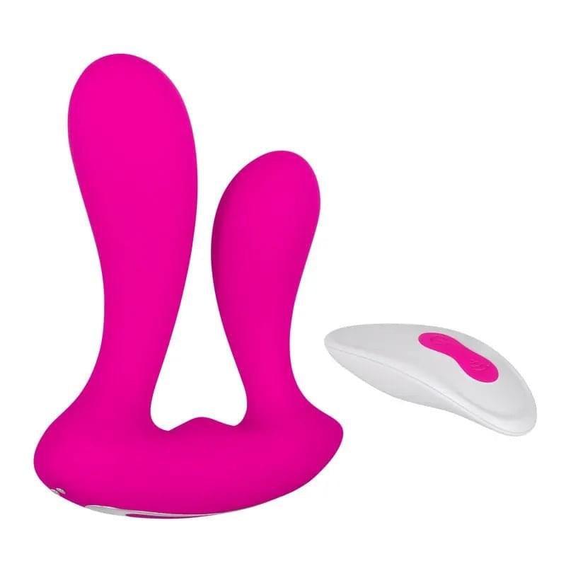 Adam & Eve Rechargeable Dual Entry Vibe -  USB Rechargeable Vibrator with Remote Control Adam & Eve Discreet Intimate Essentials.