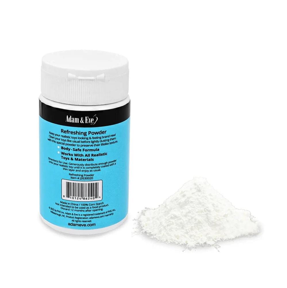 Adam & Eve REFRESHING POWDER - 60 ml - Refreshing Powder for Realistic Toys - 60 ml Adam & Eve Discreet Intimate Essentials.