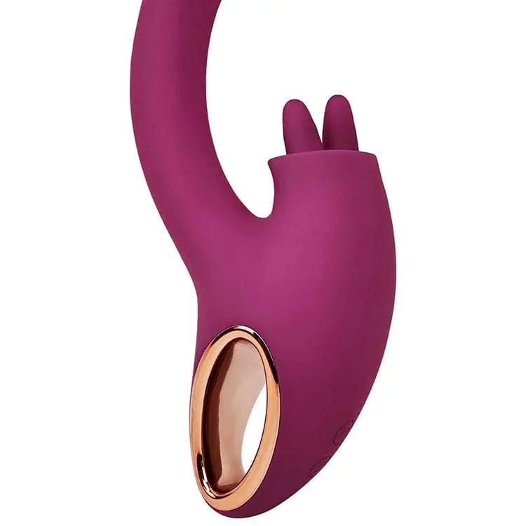 Adam & Eve ROSE GOLD CLIT TICKLER -  22 cm USB Rechargeable Rabbit Vibrator Adam & Eve Discreet Intimate Essentials.