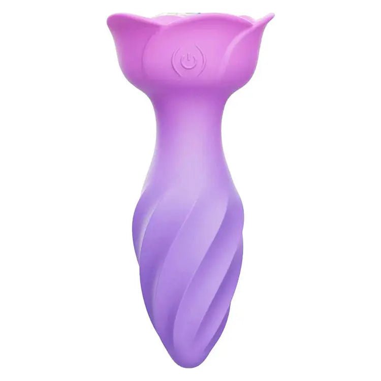 Shop affordable quality Adam & Eve ROTATING ROSE PLUG - 12 cm USB Rechargeable Rotating & Vibrating Butt Plug with Gem Base - Discreet Intimate Essentials - ANAL TOYS - Adam & Eve