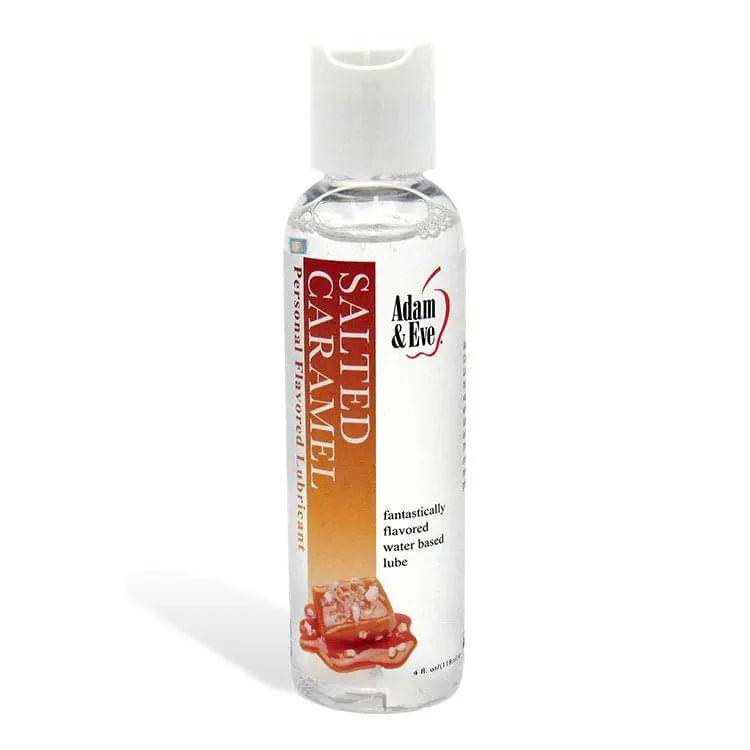 Adam & Eve SALTED CARAMEL Lubricant - Salted Caramel Flavoured Water Based Lubricant - 118 ml Bottle Adam & Eve Discreet Intimate Essentials.