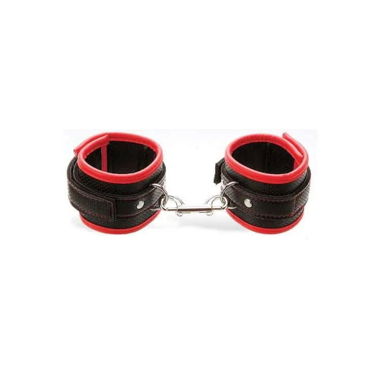 Adam & Eve SCARLET COUTURE BONDAGE CUFFS - /Red Restraints Adam & Eve Discreet Intimate Essentials.