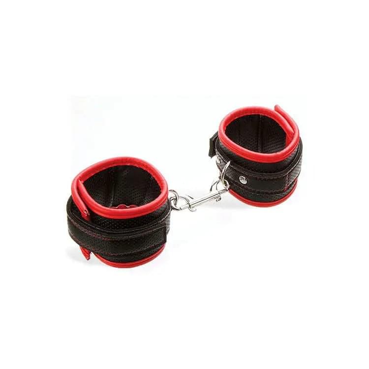 Adam & Eve SCARLET COUTURE BONDAGE CUFFS - /Red Restraints Adam & Eve Discreet Intimate Essentials.
