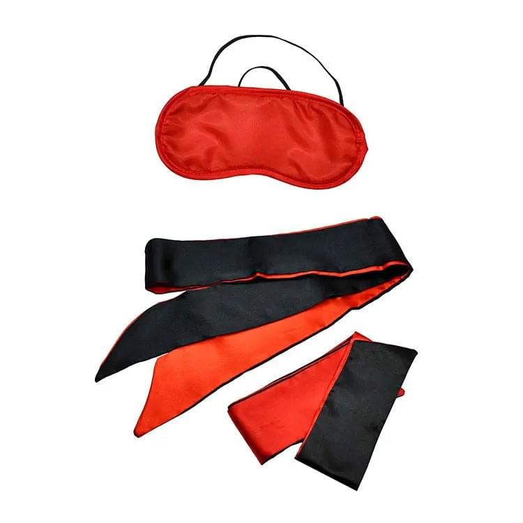 Adam & Eve SENSUAL SCARLET NIGHTS - Black/ Couples Bondage Kit - Set of 10 Pieces Adam & Eve Discreet Intimate Essentials.