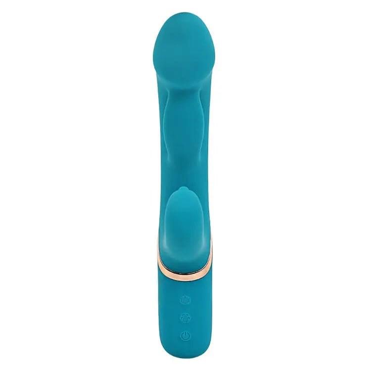 Adam & Eve SIRENS EMBRACE - Teal 24 cm USB Rechargeable Inflatable Rabbit Vibrator Adam & Eve Discreet Intimate Essentials.