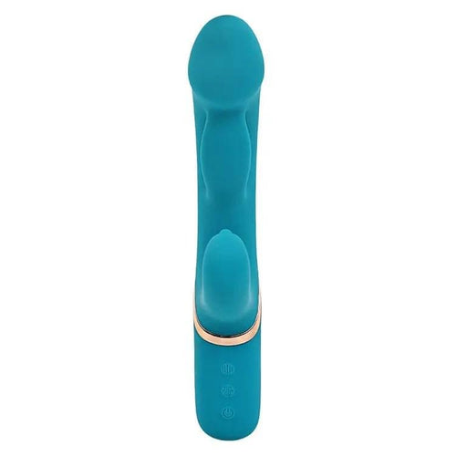 Adam & Eve SIRENS EMBRACE - Teal 24 cm USB Rechargeable Inflatable Rabbit Vibrator Adam & Eve Discreet Intimate Essentials.