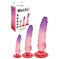 Adam & Eve SUNSET DREAMS TRIO - /Purple Dildos - Set of 3 Sizes Adam & Eve Discreet Intimate Essentials.