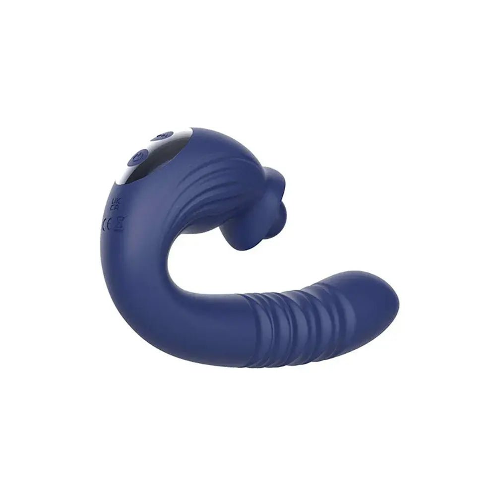 Shop affordable quality Adam & Eve THE BIG BALLER - Navy 18.8 cm USB Rechargeable Thrusting Rabbit Vibrator - Discreet Intimate Essentials - VIBRATORS - Adam & Eve