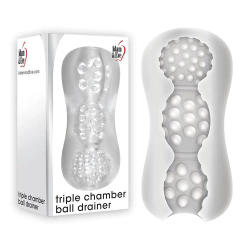Adam & Eve Triple Chamber Ball Drainer -  Masturbator Sleeve Adam & Eve Discreet Intimate Essentials.