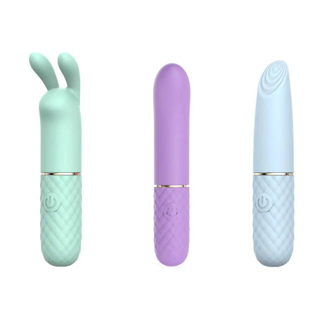Shop affordable quality Adam & Eve TRIPLE PLEASURES - USB Rechargeable Vibrators - Set of 3 - Discreet Intimate Essentials - VIBRATORS - Adam & Eve