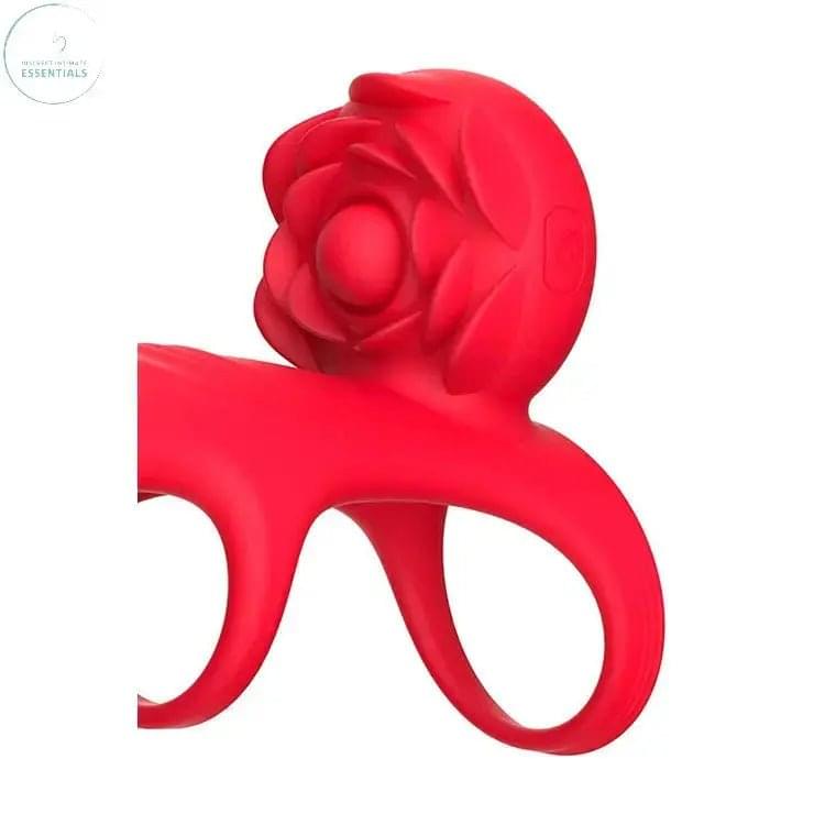 Adam & Eve VIBRATING ROSE COUPLES CAGE -  USB Rechargeable Vibrating Penis Cage with Wireless Remote Adam & Eve Discreet Intimate Essentials.