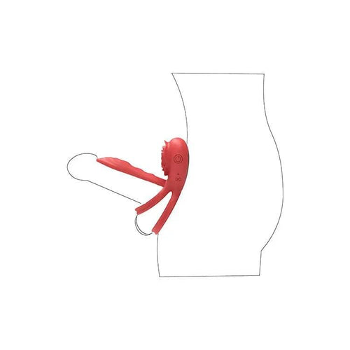 Adam & Eve VIBRATING ROSE GIRTH ENHANCER -  USB Rechargeable Vibrating Cock & Ball Rings Adam & Eve Discreet Intimate Essentials.