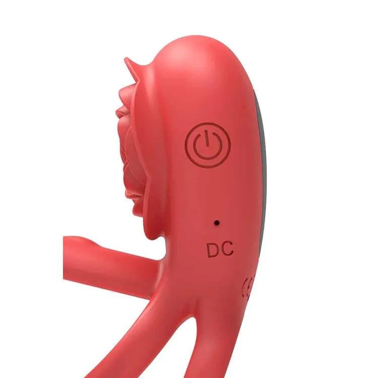 Adam & Eve VIBRATING ROSE GIRTH ENHANCER -  USB Rechargeable Vibrating Cock & Ball Rings Adam & Eve Discreet Intimate Essentials.