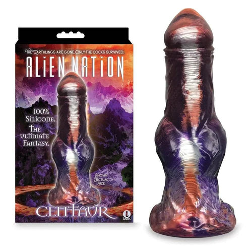 Alien Nation - Centaur - Metallic 22.9 cm Fantasy Dong Icon Brands Discreet Intimate Essentials.