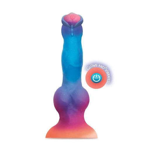 Alien Nation - Glo-Spot - Glow In Dark  21.6 cm USB Rechargeable Vibrating Fantasy Dong Icon Brands Discreet Intimate Essentials.