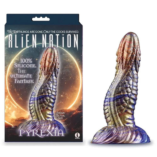 Alien Nation - Pyrexia - Metallic  17.8 cm Fantasy Dong Icon Brands Discreet Intimate Essentials.