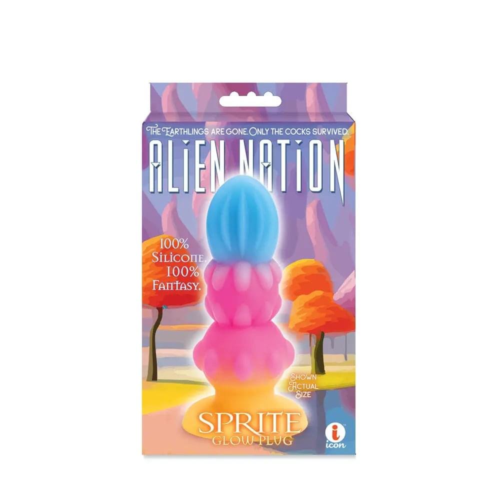 Alien Nation - Sprite - Glow in Dark  14 cm Fantasy Anal Plug Icon Brands Discreet Intimate Essentials.
