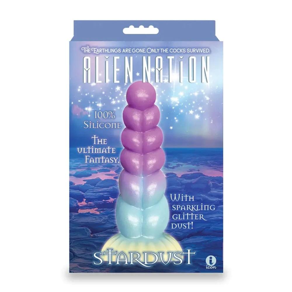 Alien Nation - Stardust - Glitter Rainbow 21 cm Fantasy Dong Icon Brands Discreet Intimate Essentials.