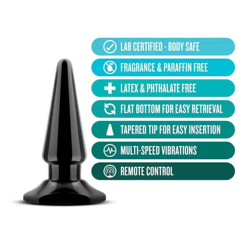 Shop affordable quality Anal Adventures Basic Vibrating Anal Pleaser - 10.1 cm Vibrating Butt Plug - Discreet Intimate Essentials - ANAL TOYS - Blush Novelties