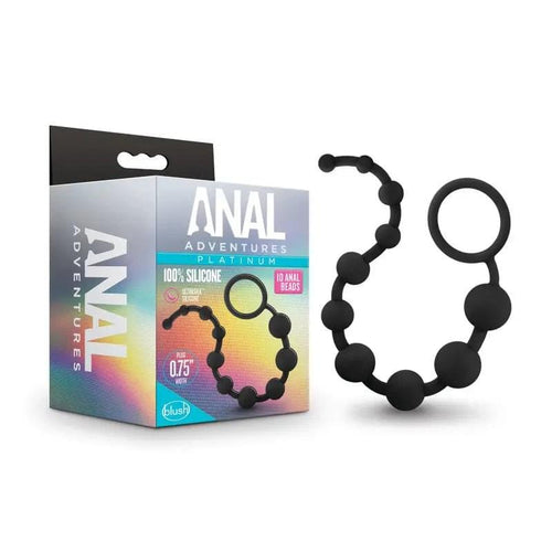 Anal Adventures Platinum 10 Anal Beads -  -  31.7 cm Anal Beads Blush Novelties Discreet Intimate Essentials.