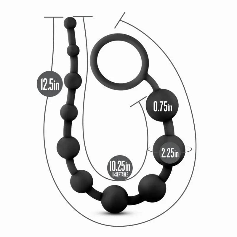 Anal Adventures Platinum 10 Anal Beads -  -  31.7 cm Anal Beads Blush Novelties Discreet Intimate Essentials.